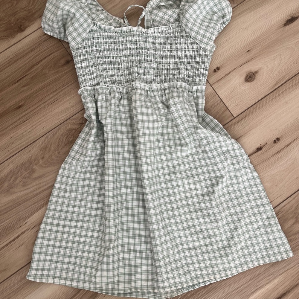 Pacsun plaid cottagecore dress